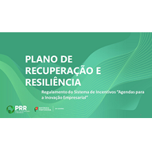 PRR; Regulamento; Agendas para a Inovação Empresarial