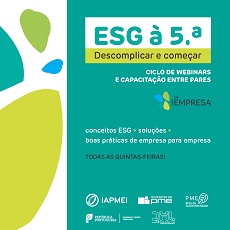 ESG à 5.ª; sustentabilidade; webinares; práticas; casos de sucesso; 5.ª feira